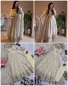 Sc 1329 Heavy Fandy Silk Embroidery Work Gown With Pant Dupatta Wholesale Online